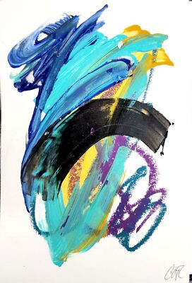 Corbellic (Size)  Abstract Echo Odyssey Emotive Journeys Illustrated