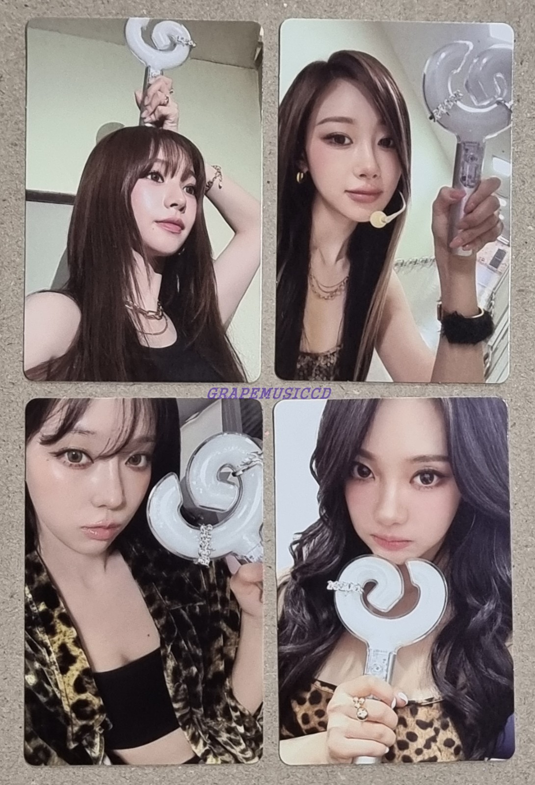 アイドル aespa officialfanlight ver2 aespa OFFICIAL LIGHT STICK FANLIGHT VER.2 PHOTOCARD PHOTO