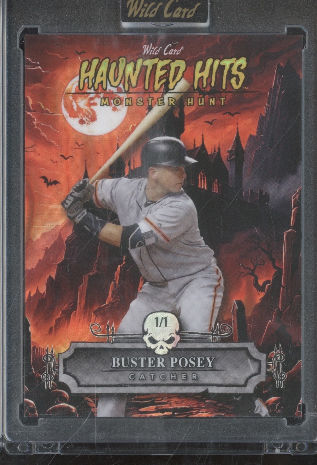 2025 Wild Card Monster Hunt Haunted Hits Red Lava Buster Posey 1/1