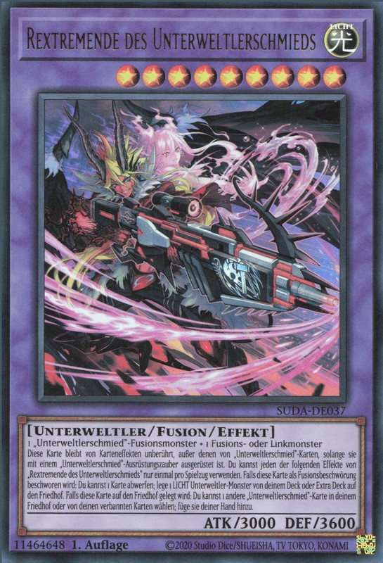 Rextremende Des Unterweltlerschmieds (V.1) Suda-De037 Ultra Rare Deutsch Neu 1st