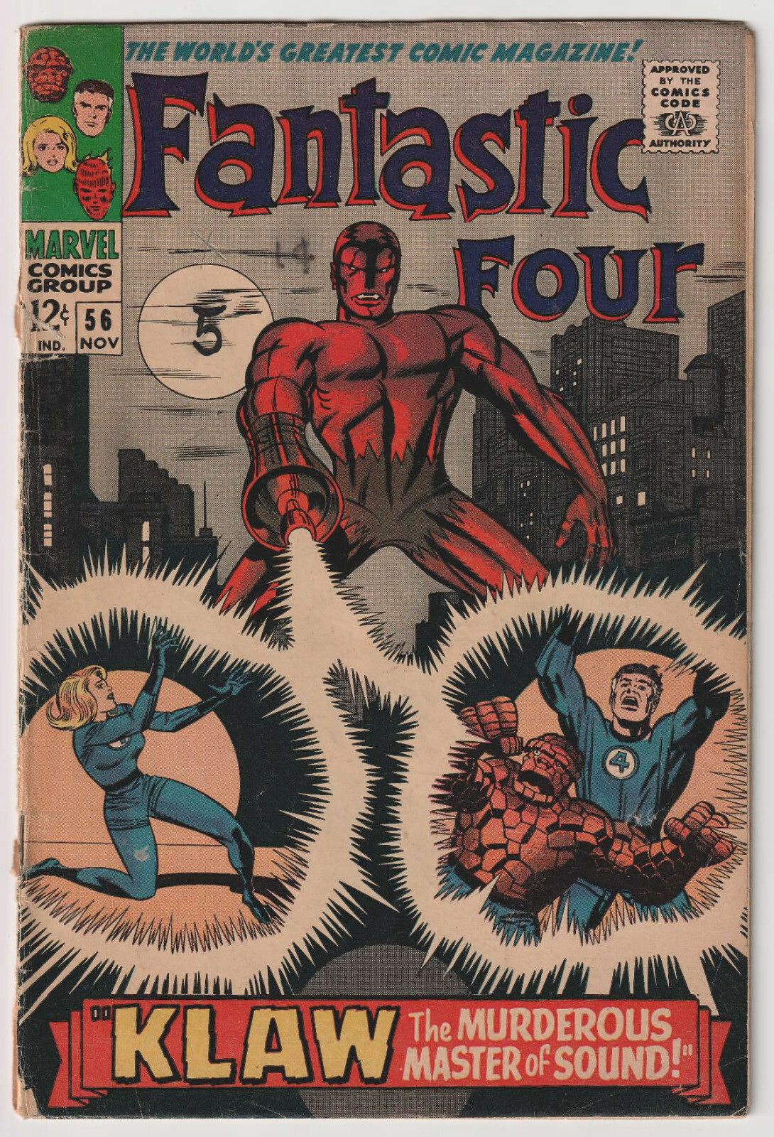 ファンタスティックフォー アメコミ シルクスクリーン M1456: Fantastic Four #56, Vol 1, G/VG Condition | eBay