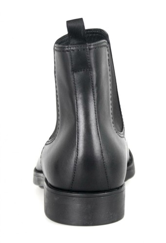 Pre-owned Prada Luxury  Chelsea Boots Shoes 2te082 Black Leather