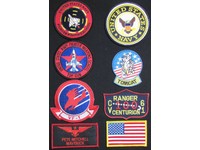 TOP GUN MAVERICK PETE MITCHELL US NAVY NAME TAG FLIGHT JACKET IRON 8 PATCH SET