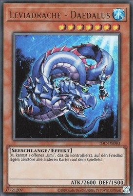YuGiOh Leviadrache - Daedalus IOC-25TH-DE083 Ultra Rare Deutsch Excellent unl.
