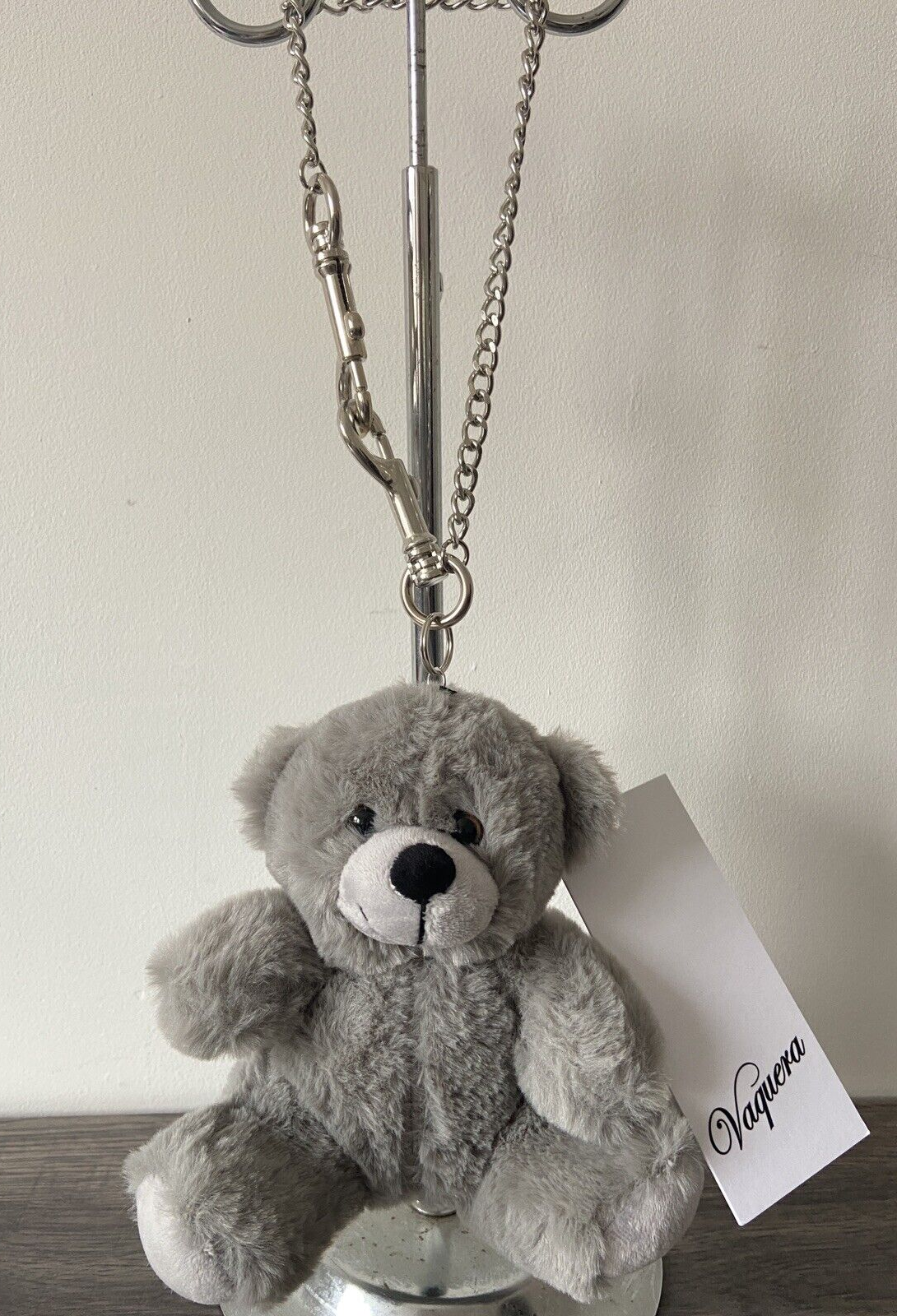 【vaquera】Teddy Bear キーチェーン BLACK 送関込 VAQUERA Black Teddy Bear Keychain Vaquera