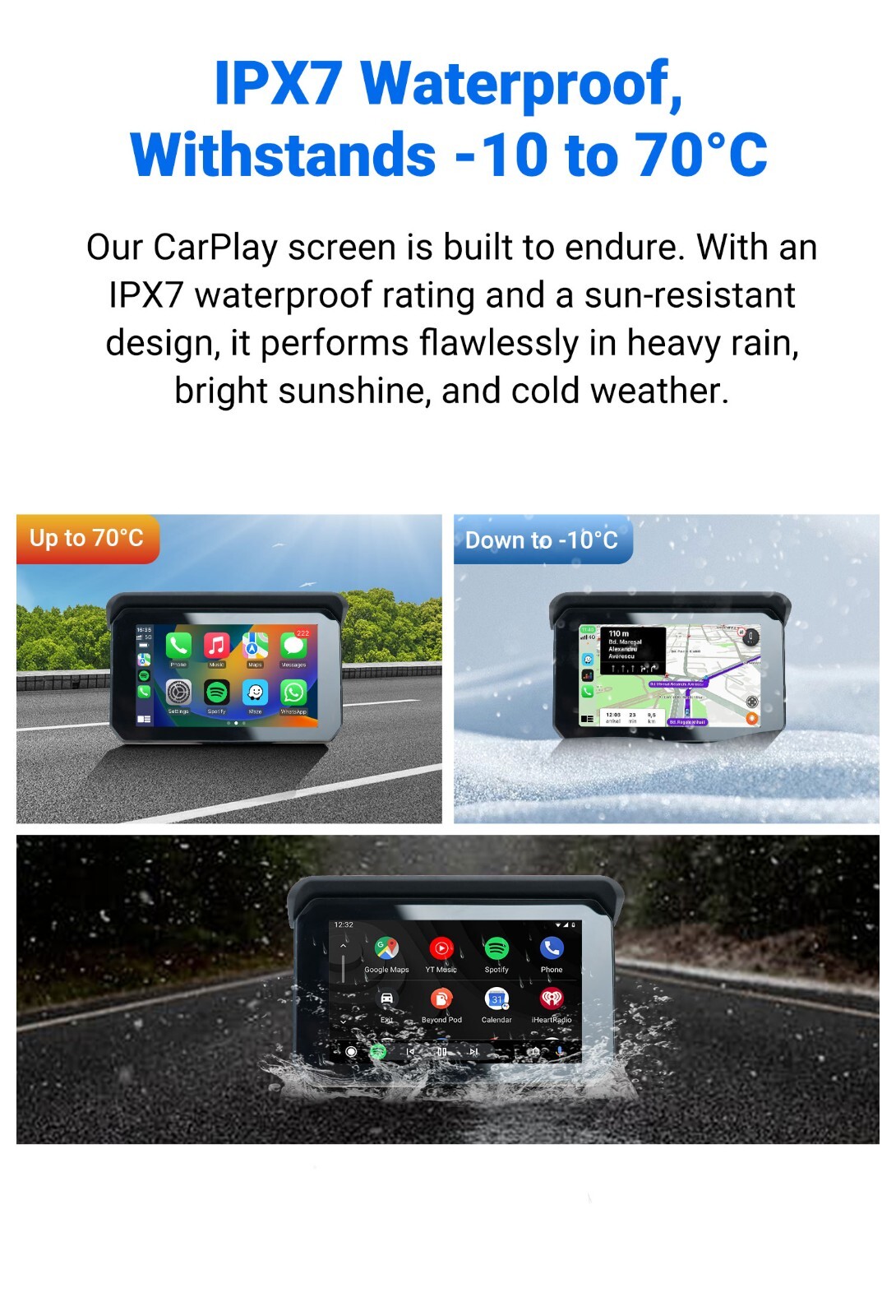 Ottocast CarPlay Lite C5 SE Motorcycle GPS Wireless CarPlay
