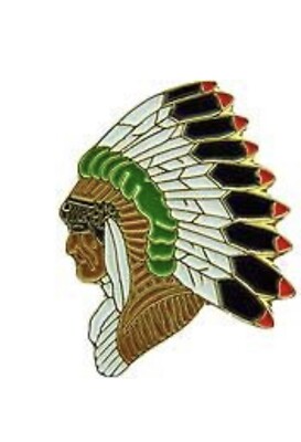 Native American Indian Chief Enamel Pin