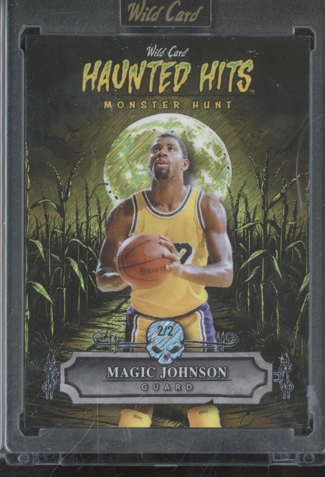 2025 Wild Card Monster Hunt Haunted Hits Yellow Shimmer Magic Johnson 2/2