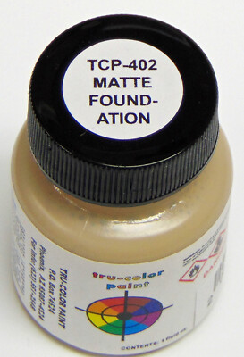 MATTE FOUNDATION TRU-COLOR AIR BRUSH READY PAINT HO O On30 Model Railrod TCP4022