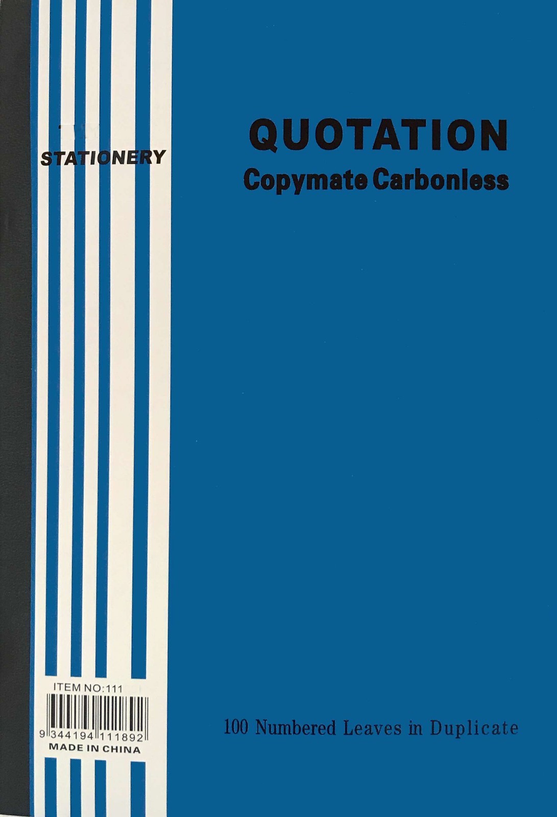 Quotation Book Carbonless Duplicate A4 size 297x210mm 50Leaf