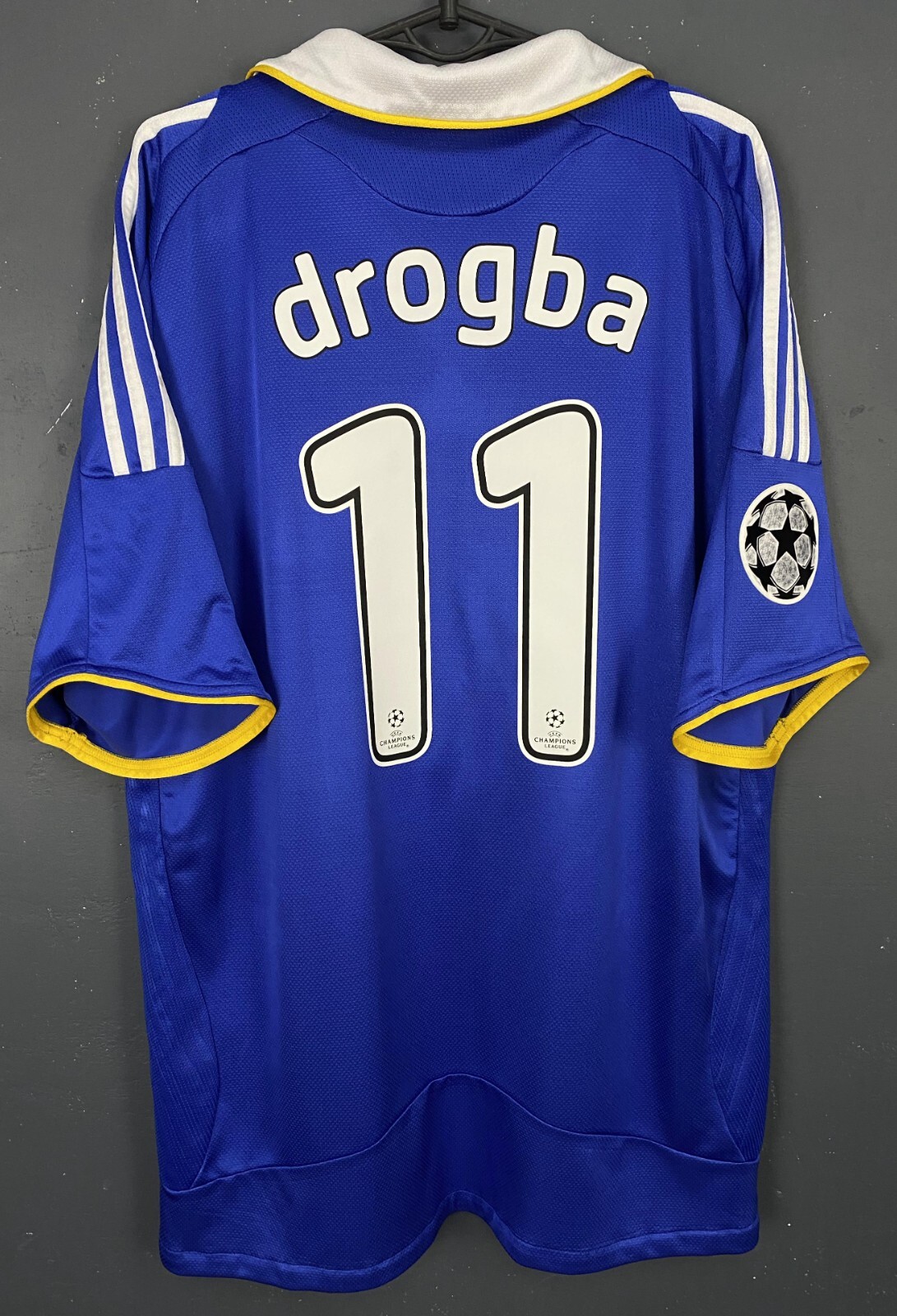 ウェア Chelsea FC Didier Drogba 11 Jersey MEN'S FC CHELSEA 2010/2011 DIDIER DROGBA #11 FOOTBALL SOCCER
