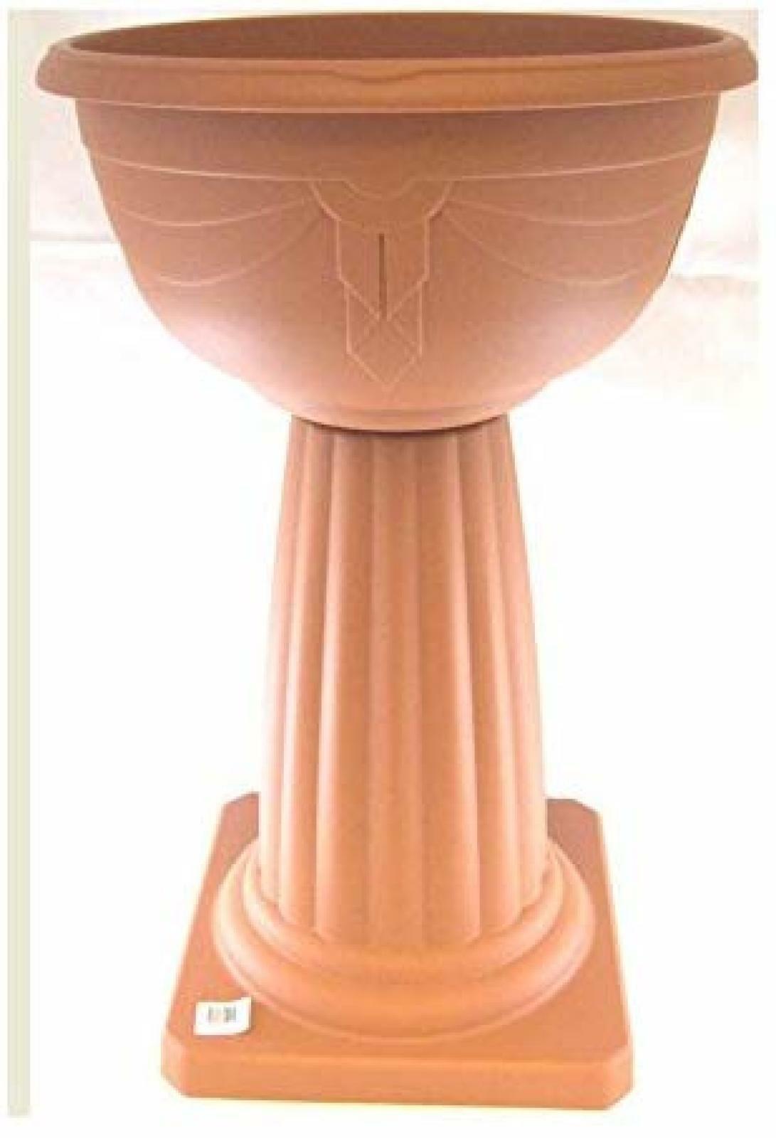 Garden Plastic Jardiniere Outdoor Tall Plant Pot TerracottaSturdy