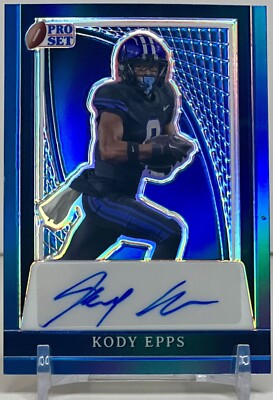 2024 Pro Set Metal Kody Epps Prismatic Blue /20 Auto BYU
