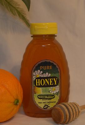 1 lb Orange Blossom Honey Pure Raw Natural Delicious! Rich Flavor FRESH n sweet