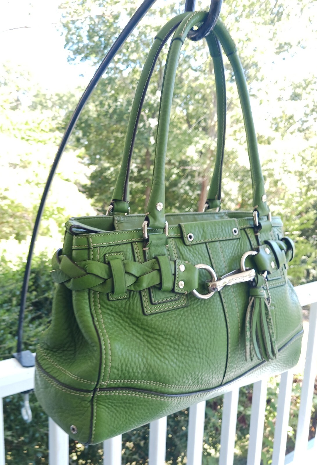 バッグ Vintage Coach Pelham Zip Green Handbag Vintage Coach Pelham Zip Green Handbag | eBay
