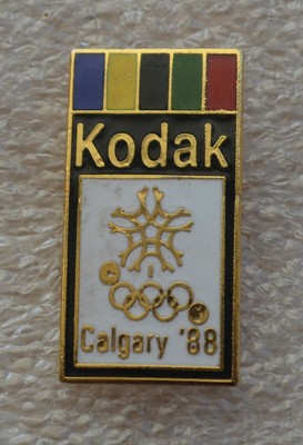 CALGARY 1988 OLYMPIC WINTER GAMES KODAK SPONSOR PIN ÉPINGLETTE