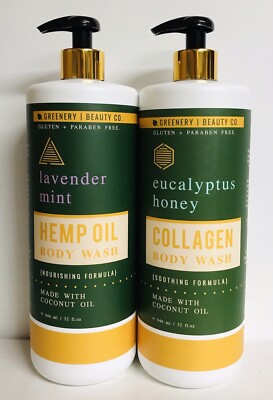 Greenery Beauty Co. ~ Lavender Mint & Eucalyptus Honey Body Wash w/ Coconut Oil
