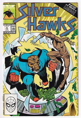 Marvel Star Silverhawks # 4 Comic Book 1988 TV Series Copper Kid Beats Odds (B)