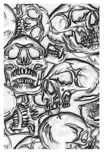 Sizzix Skulls 3D Texture Fades Embossing folder #665771