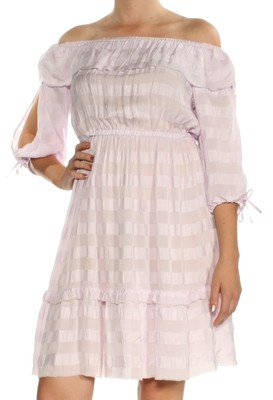 

ФИЛОСОФИЯ Женское фиолетовое платье с рукавом 3/4 выше колена с завышенной талией Размер, Фиолетовый