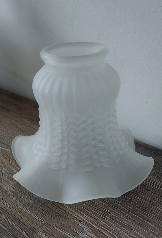 Ancinne Tulipe En Verre, Luminaire, Lampe