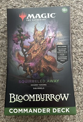 MTG Squirreled Away BLB Commander Deck *NEW SEALED* Bloomburrow, Complete Deck