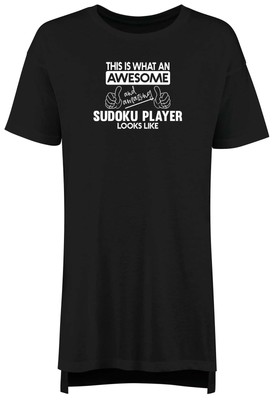 Awesome & Amazing Sudoku Player Nightie Womens Number Puzzle Ladies Night Shirt