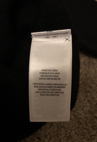 Boys Polo Logo 1/4 ZIP Toddler Black Wool Sweater Hoodie Size 3T NWT 85$