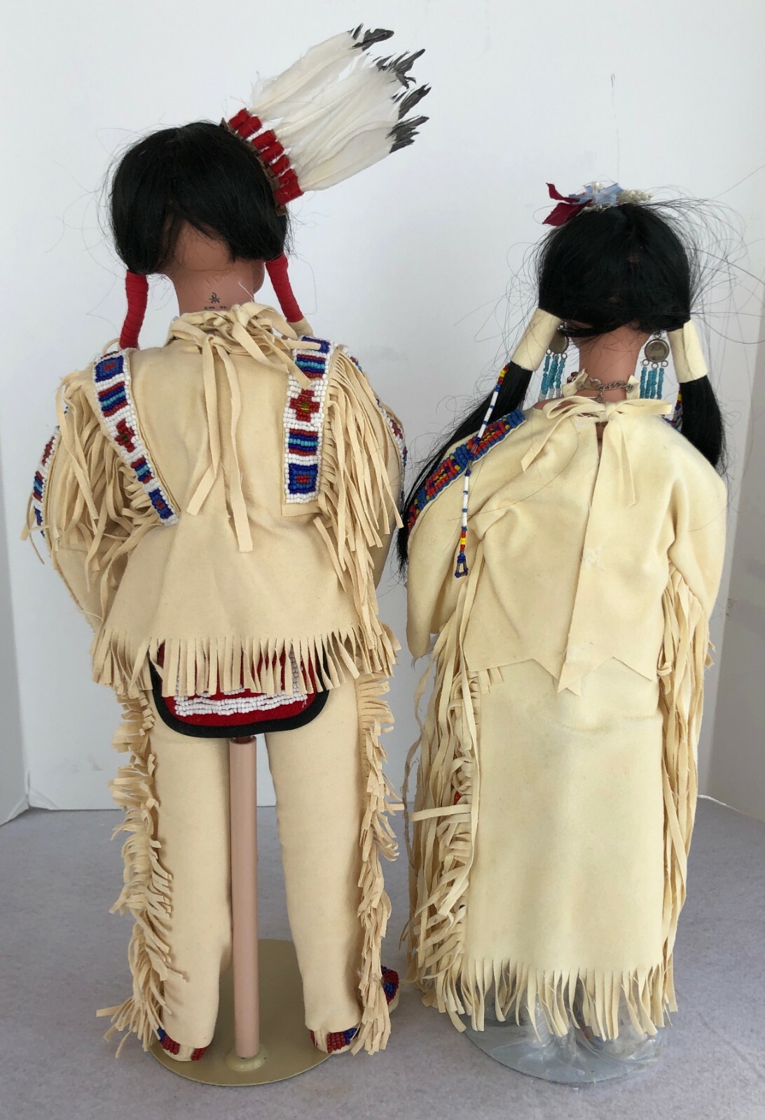 Native American Indian Dolls 'Running Bears Wedding Day' Judy Belle Danbury Mint