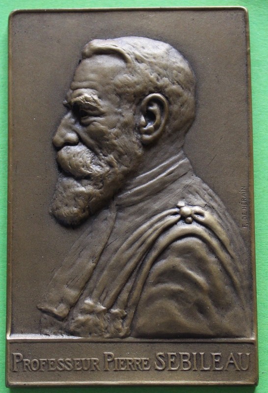 Medaille Hommage Au Professeur Pierre Sebileau 1926 Par F. De Herain