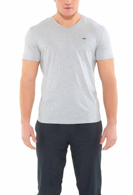 

Футболка Lacoste Silver Chine с коротким рукавом из джерси Pima с v-образным вырезом