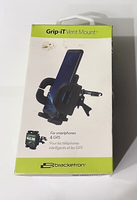 Bracketron PHV-202-BL Grip-iT Vent Mount Holder for Gps & Smartphones