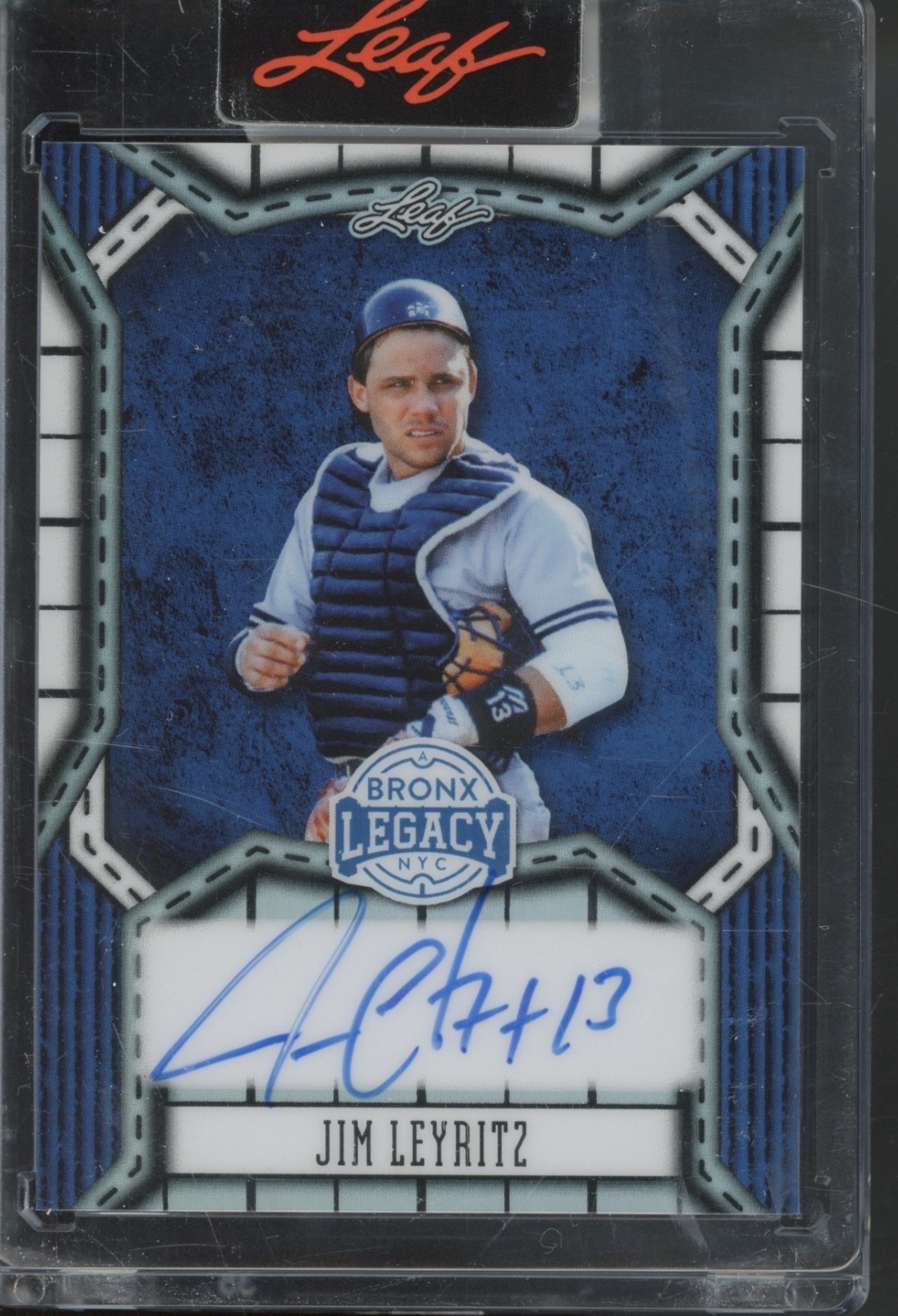 2025 Leaf Bronx Legacy Blue #BAJL1 Jim Leyritz 11/25 Auto Autograph