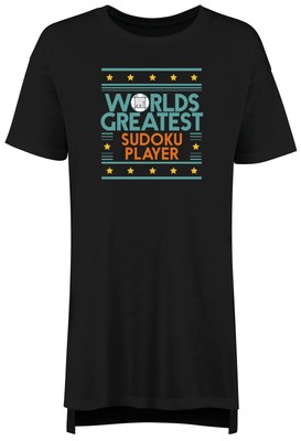 Worlds Greatest Sudoku Player Nightie Women Number Maths Ladies Night Shirt Gift