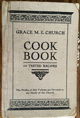 Rare Vintage M.E. Church Cook Book* both printed and Handwritten recipes''