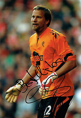 Jussi JAASKELAINEN SIGNED Autograph 12x8 Photo AFTAL COA Bolton Wanderers