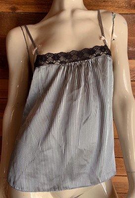 NWOT APT 9 BLACK WHITE STRIPED SIZE MEDIUM CAMISOLE   #13515