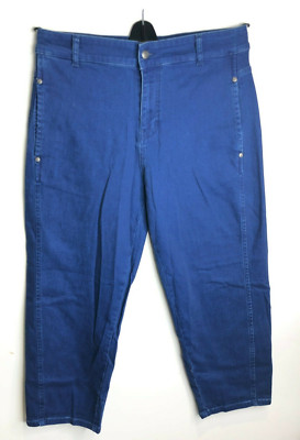 BNWT Sisley Barrel Straight blue denim jeans W 30 12 L 26 NEW cut off hem £60