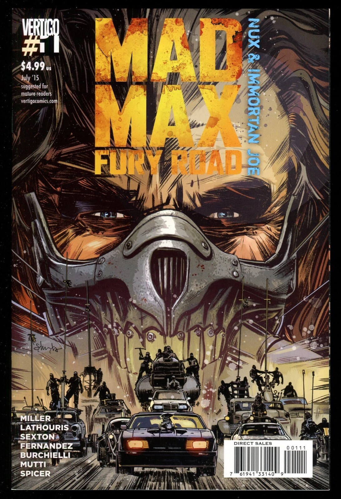Mad Max Fury Road Nux & Immortan Joe Comic 1st Road Warrior Mad Max Fury Road Nux & Immortan Joe Comic 1st Road Warrior
