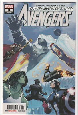 AVENGERS #8 (2018) JASON AARON / DAVID MARQUEZ ART & COVER ~ UNREAD NM