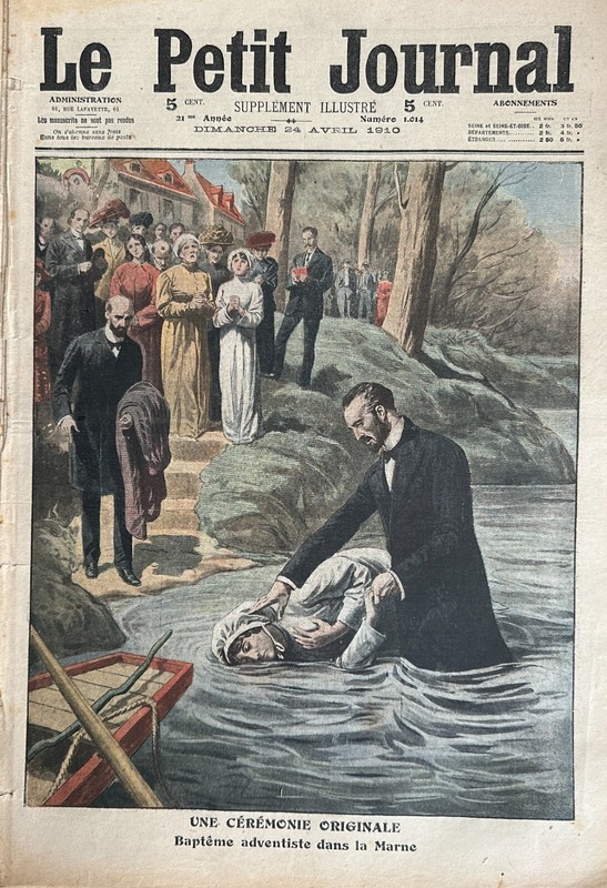 Le Petit Journal 1910 NÂ° 1014 Bapteme Adventiste - Barbarie Marocaine