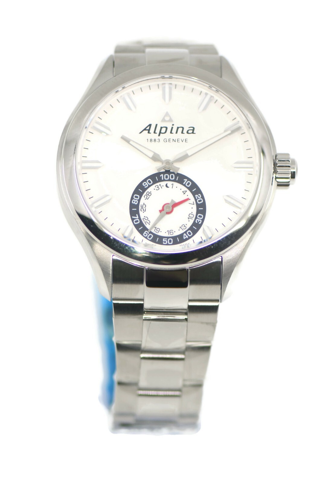 Pre-owned Alpina Horoligical Smart Stainless Steel Watch Al285