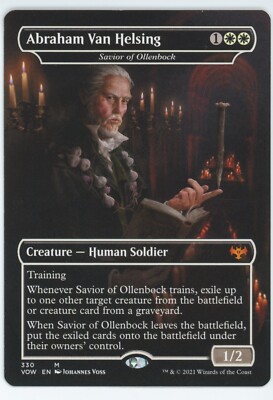 Abraham Van Helsing Innistrad Crimson Vow Dracula Mythic Rare MTG NM