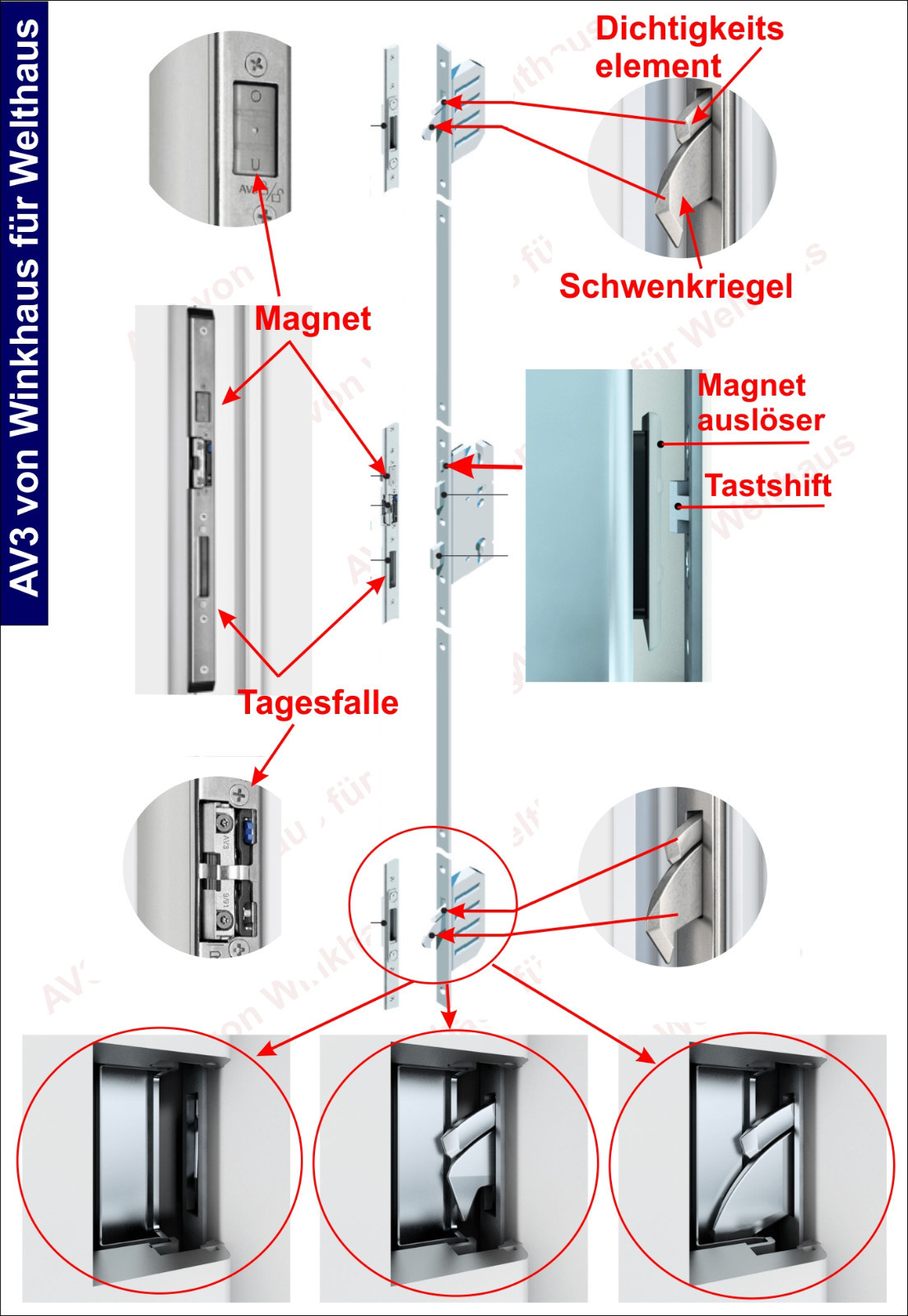 WeltHaus Haustür RC2 WH75 Premiumtür Aluminium mit Kunststoff Tür Model LA401 