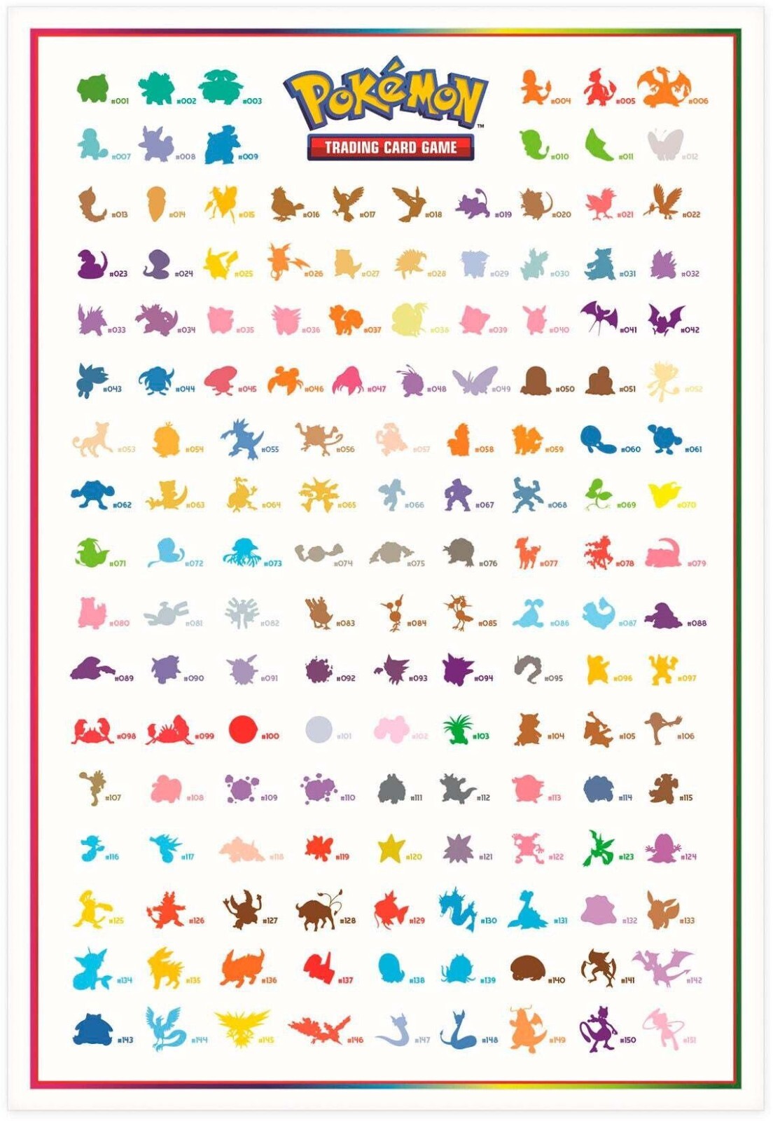 Nintendo Pokemon Kanto Region 151 S&V Poster 38