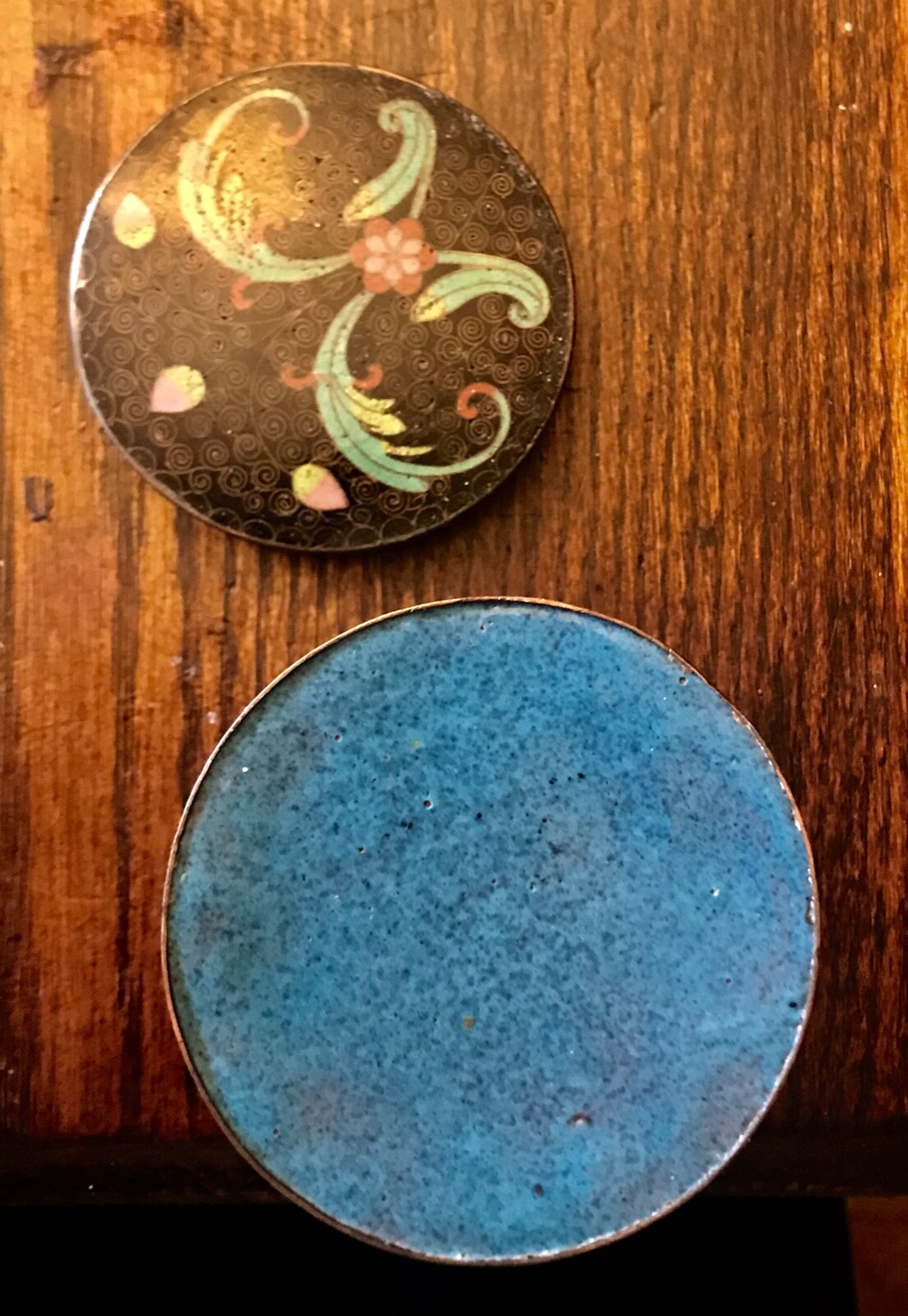 Antique Japanese Cloisonne and Enamel Lidded Tea Caddy Jar