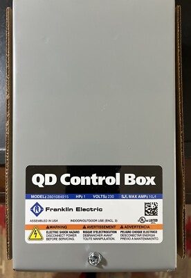 Franklin Electric  1 HP Control Box Part# 2801084915