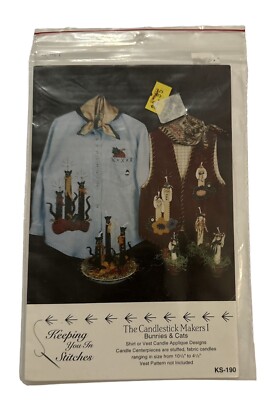 The Candlestick Makers I -Bunnies & Cats Pattern KS190 By KeepingYou In Stitches