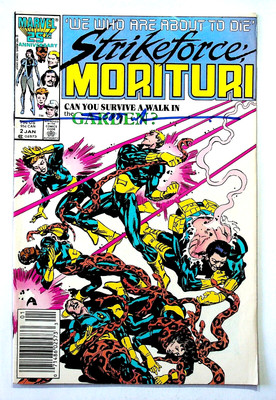 Strikeforce Morituri #2 Newsstand Signed by Scott Williams Marvel Comics
