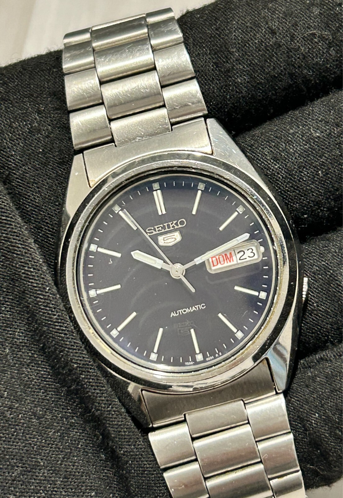 Seiko 5 Automatic 7S26-3040 Day/Date Navy Dial men's Watch